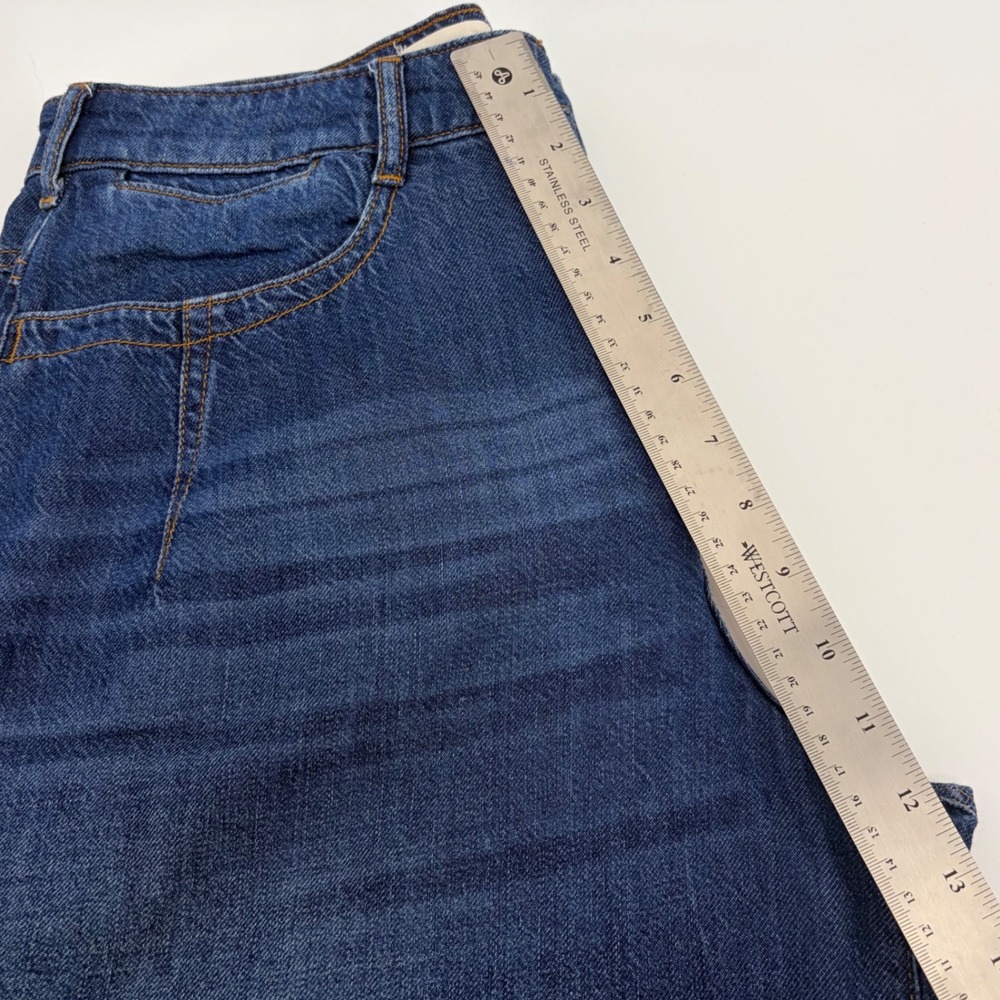 Pilcro Anthropologie High Rise Wide Leg Jeans 30 Medium Wash Cotton Boho Chic - Picture 14 of 16